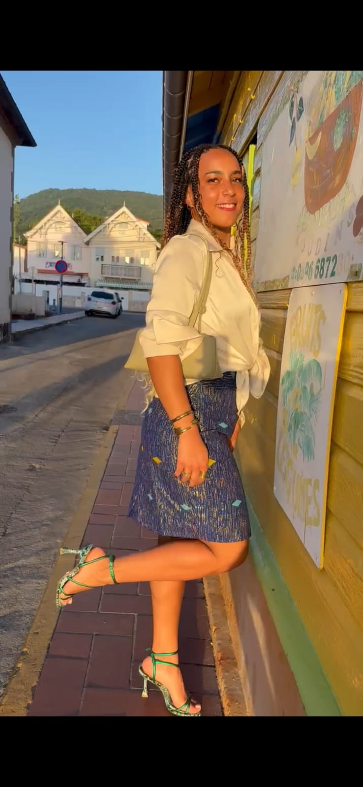 Jupe Houston bleue électrique - Classy